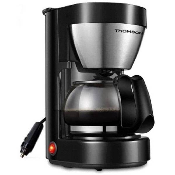 THOMSON 12V Koffiezetapparaat - 0,65 L - 4/6 kopjes - 170 W - Roestvrijstalen Afwerking