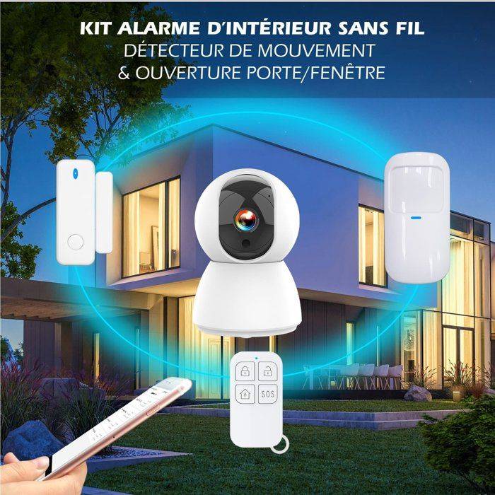 Uitbreidbaar Alarm Kit - KYF - 434 MHz - WiFi - 4 MP IP Camera + Sirene + Sensoren + 2 Afstandsbedieningen 434MHz-2