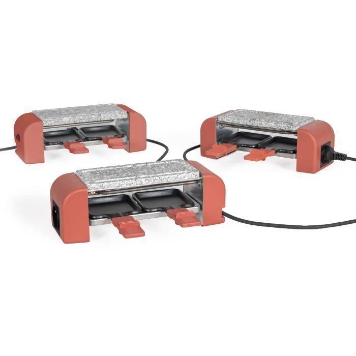 LIVOO Raclette Grill voor 2 Personen - DOC310R - 450W - Automatische Thermostaat - 2 Houten Spatels-1