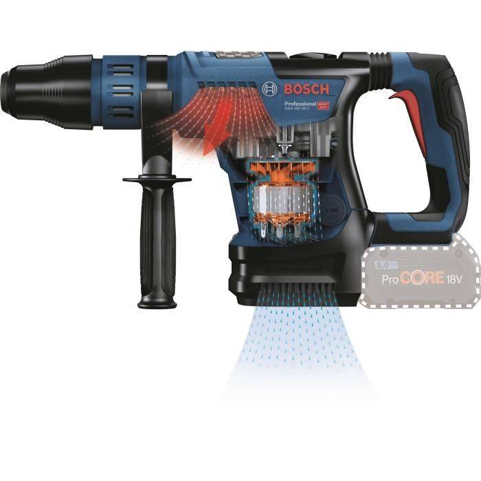 Bosch Professional Biturbo 18V-36C SDS-Max Boorhamer + 7J + Koffer - 0611915001-1
