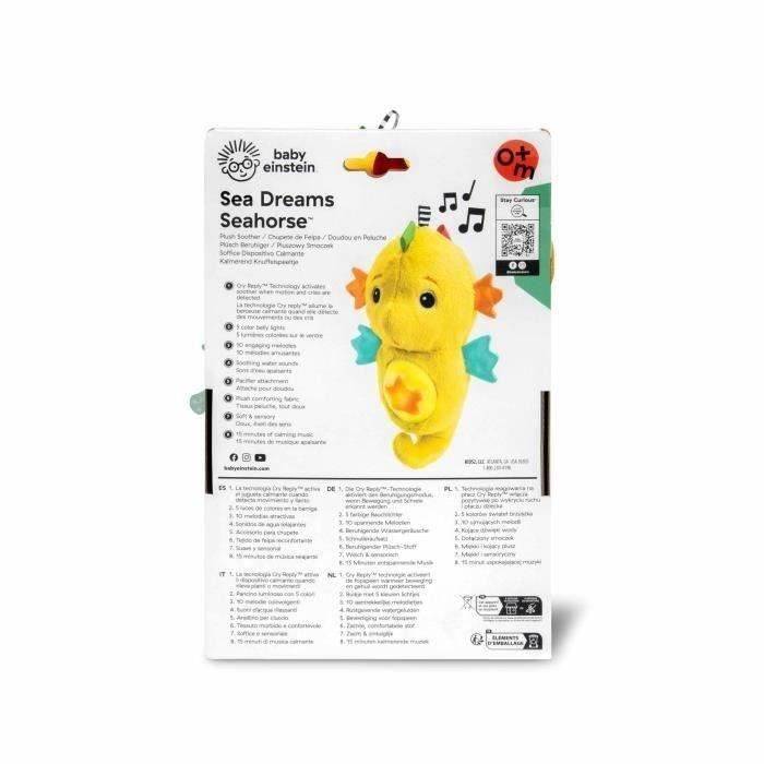 BABY EINSTEIN Baby Nachtlamp - Gele Zeepaard Knuffel - Muzikaal - Wit Geluid-4