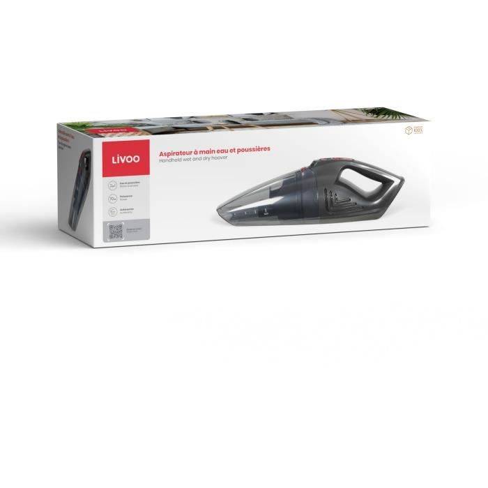 LIVOO DOH137R - Nat en Droog Handstofzuiger - 70 W - 2-in-1-4