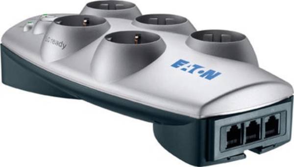 Eaton Stekkerdoos 6 Tel@ USB DIN Met Overspanningsbeveiliging Wit (PB6TUD) 6-way
