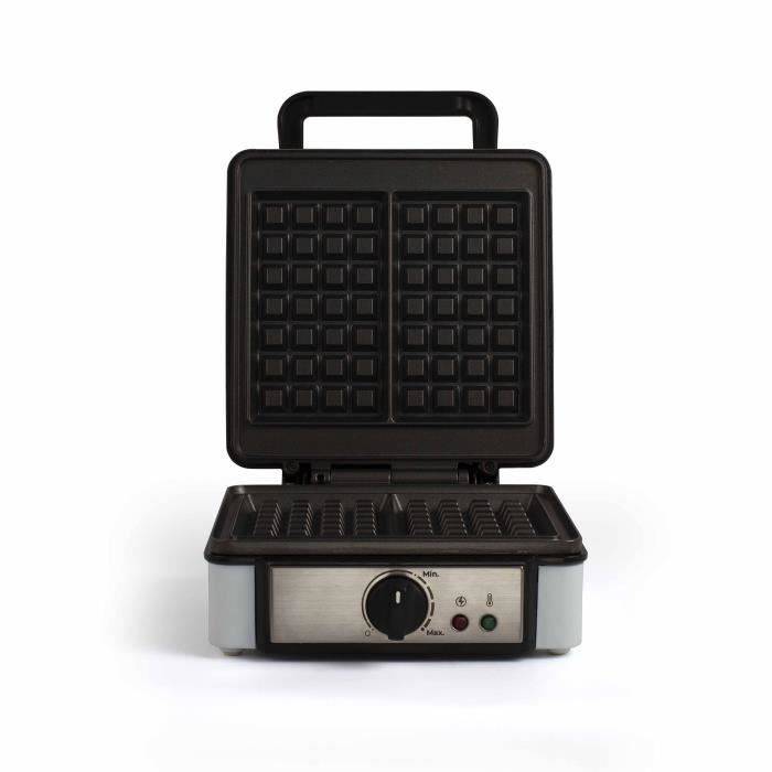 LIVOO Wafelmaker - Instelbare Thermostaat - 1200W - 2 Wafels - 14,5 x 17,5 cm DOP206-1