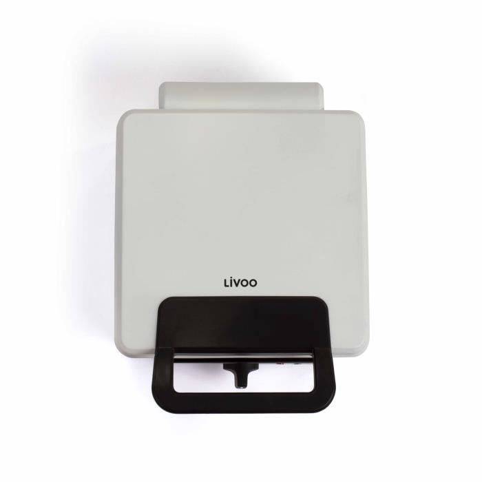 LIVOO Wafelmaker - Instelbare Thermostaat - 1200W - 2 Wafels - 14,5 x 17,5 cm DOP206-3