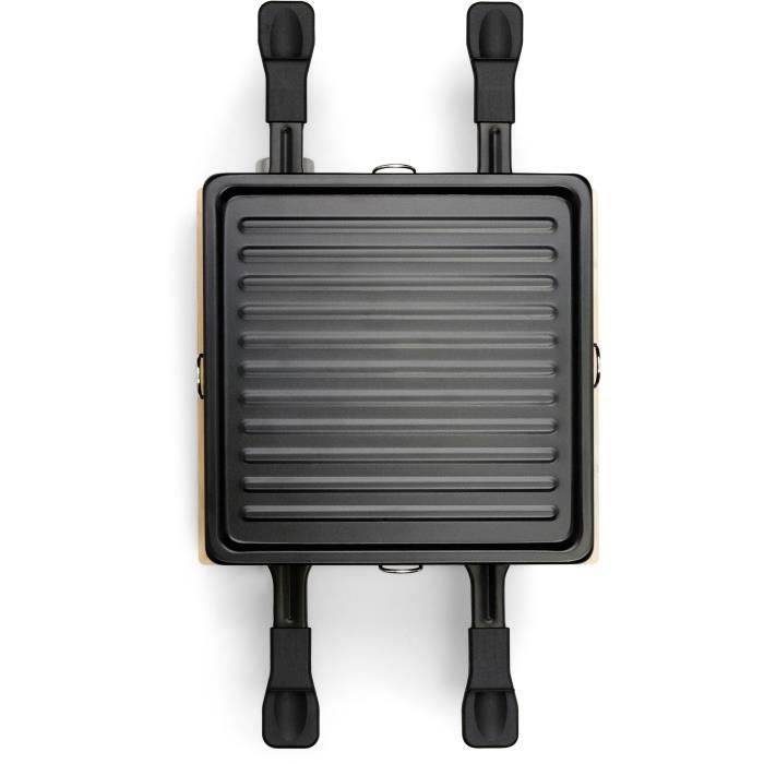 LIVOO Raclette Grill - DOC311 - 800W - Voor 4 Personen - Verwijderbare Antiaanbak Grillplaat - Verstelbare Thermostaat-2