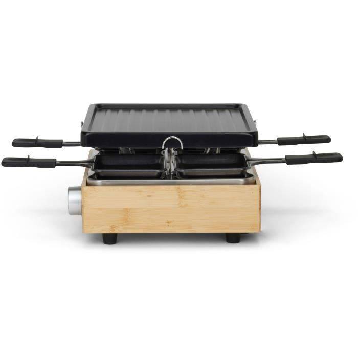 LIVOO Raclette Grill - DOC311 - 800W - Voor 4 Personen - Verwijderbare Antiaanbak Grillplaat - Verstelbare Thermostaat-3