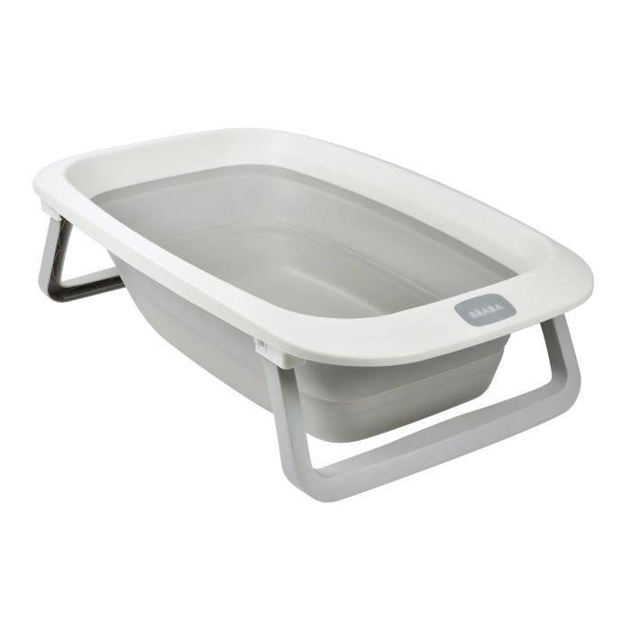BÉABA - Opvouwbaar Babybad - Ultra Compact - Antislip Voeten - Eazy Pop Camélé'O - 29 L - Grijs-0
