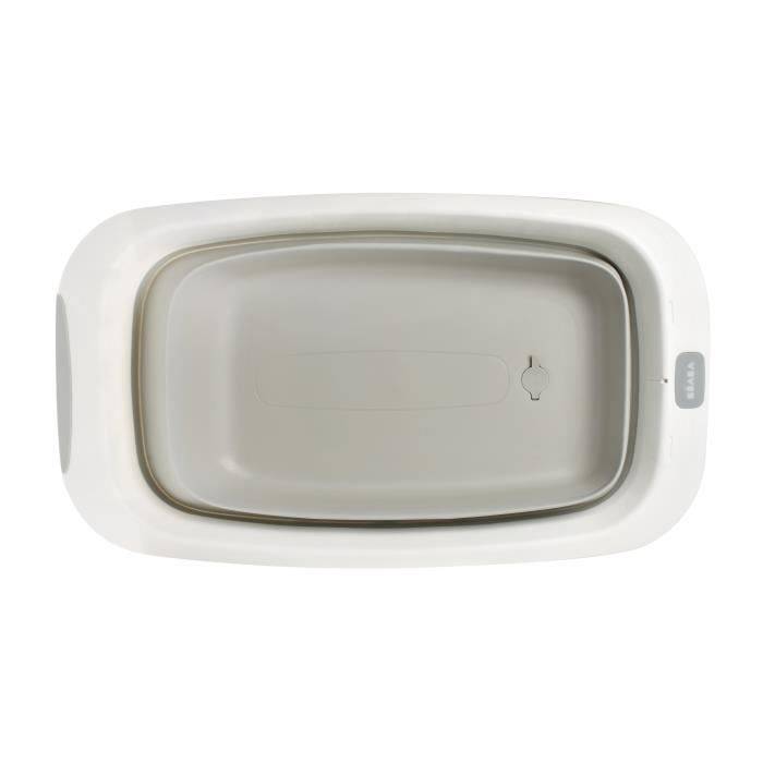 BÉABA - Opvouwbaar Babybad - Ultra Compact - Antislip Voeten - Eazy Pop Camélé'O - 29 L - Grijs-1