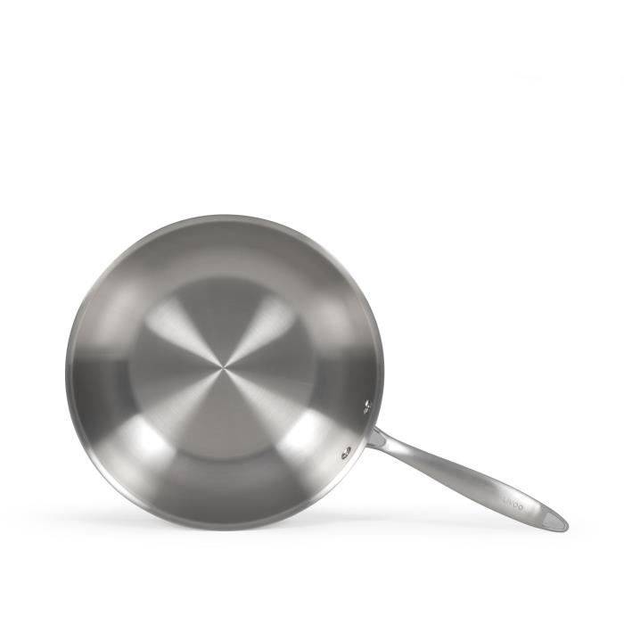 LIVOO Wok - MEP162 - RVS - Ø 28 cm - Geschikt voor alle kookplaten, inclusief inductie - Gemaakt in Frankrijk-3
