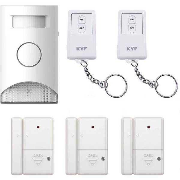 Uitbreidbaar Alarm Kit met Bewegingsdetectie - KYF - 434 MHz - Waarschuwingslicht - 3 Sensoren + 2 Afstandsbedieningen 4