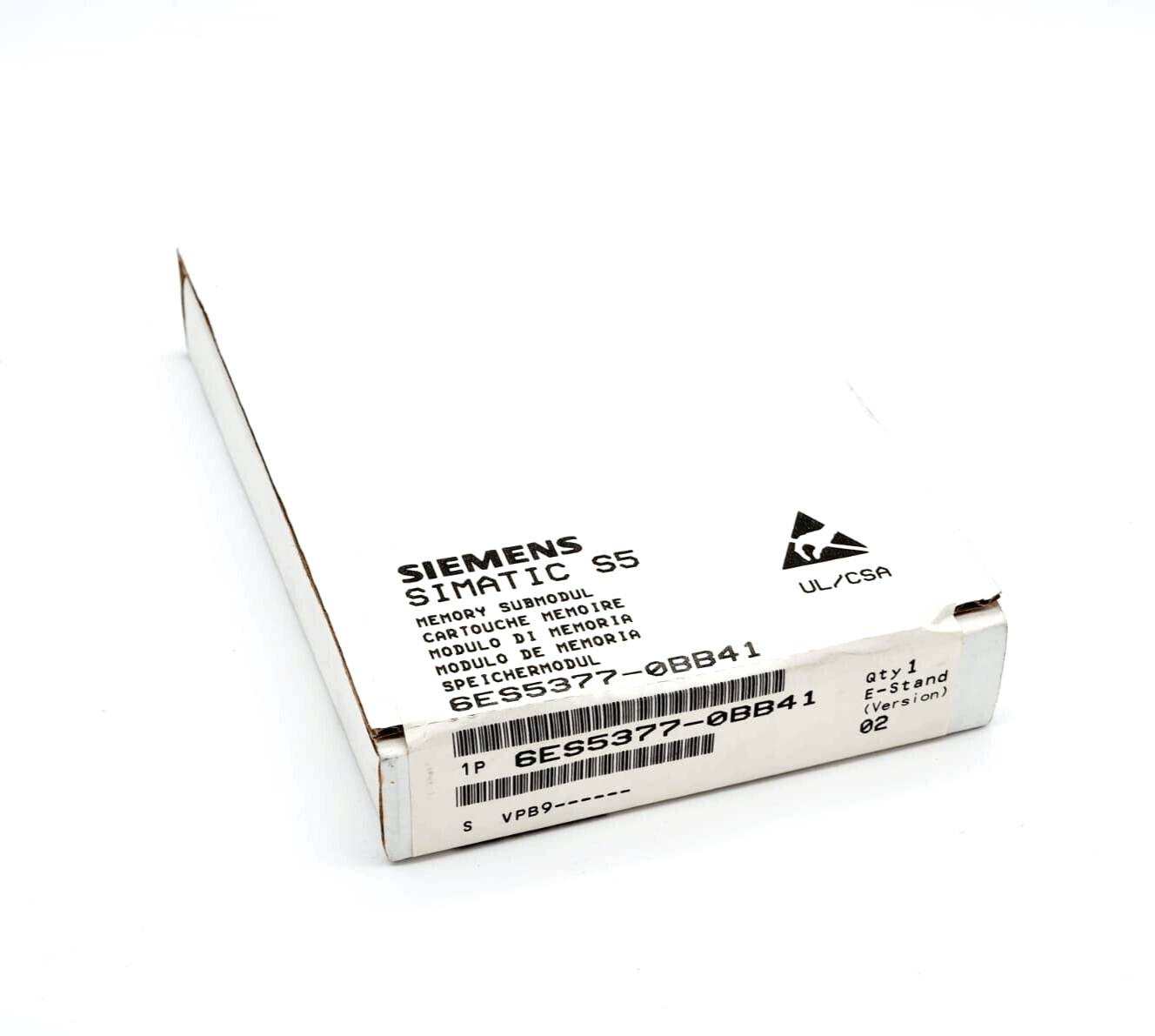 ***Vervangingsonderdeel*** SIMATIC S5, Geheugenmodule 377 lange vorm RAM, 128 KByte, met bufferbatterij-0