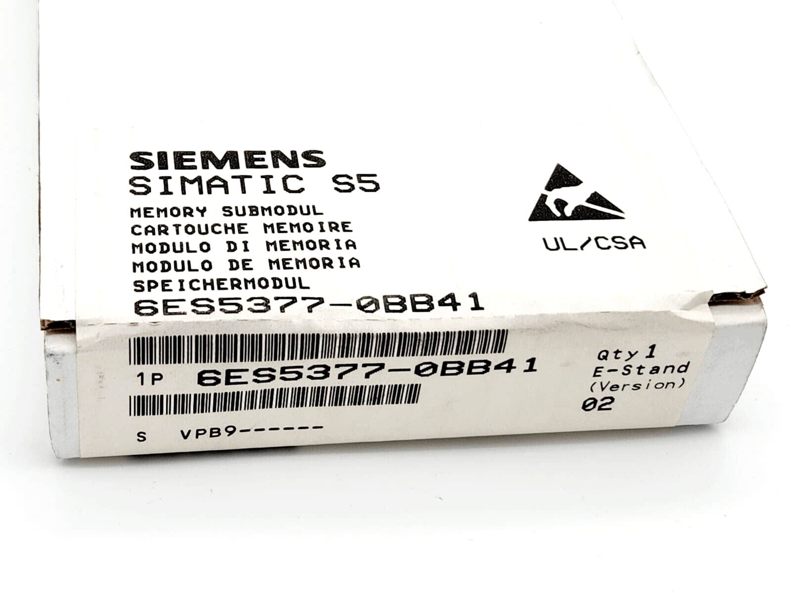 ***Vervangingsonderdeel*** SIMATIC S5, Geheugenmodule 377 lange vorm RAM, 128 KByte, met bufferbatterij-1