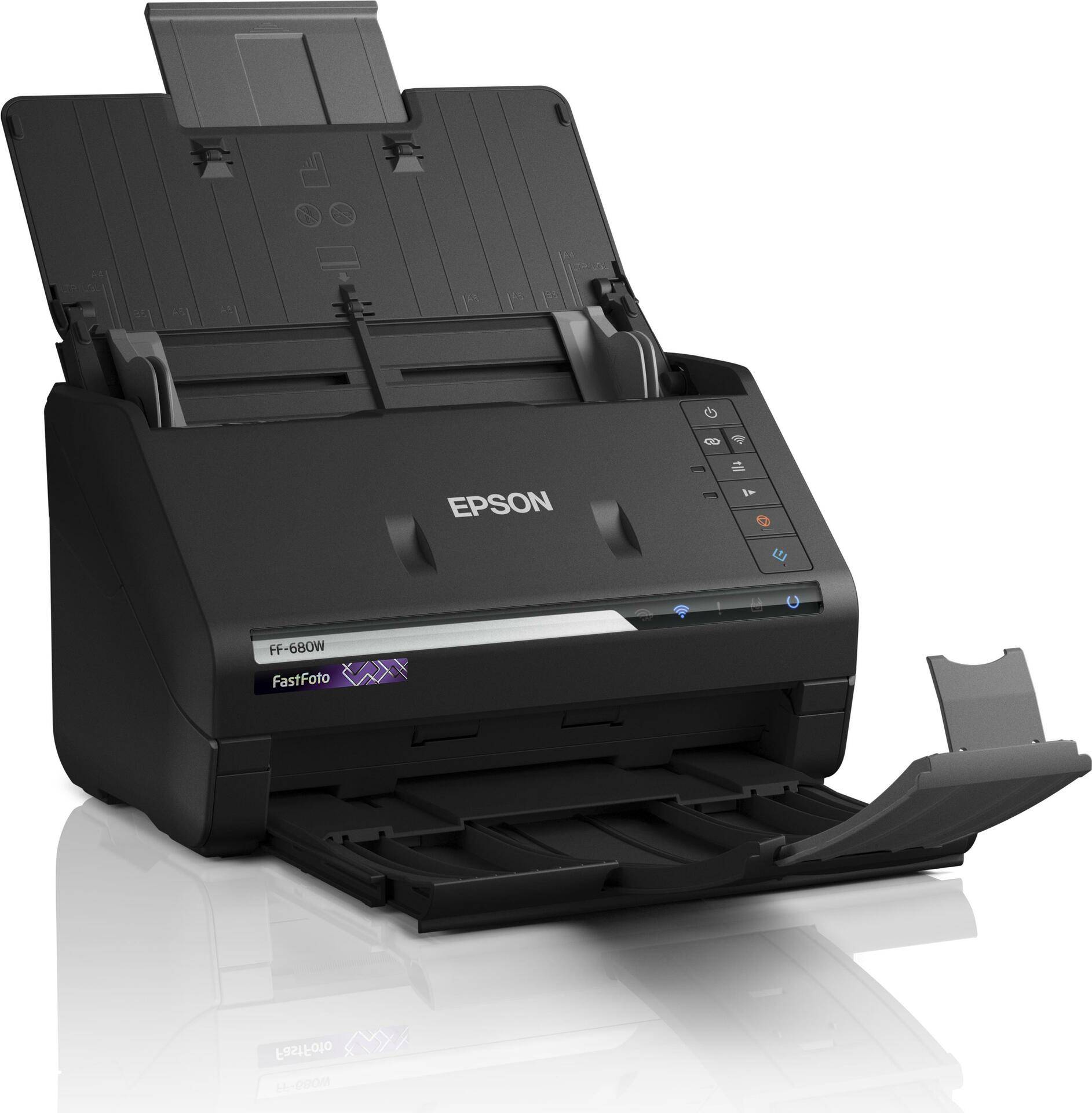 Epson FastFoto FF-680W Document Scanner Duplex A4 600 dpi 45 ppm USB 3.0 Wi-Fi (B11B237401WB) 3yrs-0