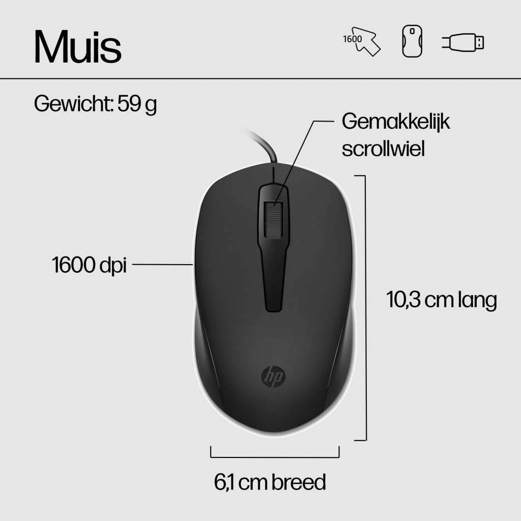 HP INC HP 150 muis en toetsenbord met kabel-4