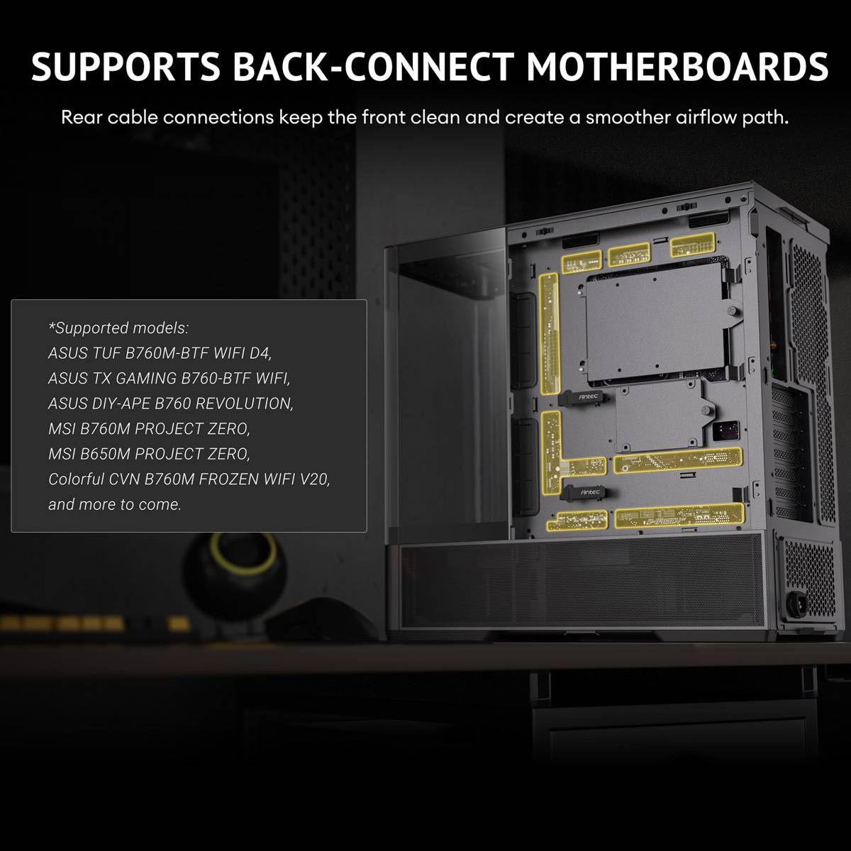 Antec ANTEC Constellation C6 Curve Air PC Gehä PC-behuizing Zwart-3