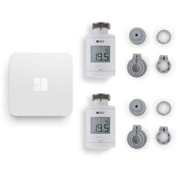 Thermostatische radiatorkranen en aansluitdoos - Delta Dore - TRV 1.0 aansluitpakket - 6050664
