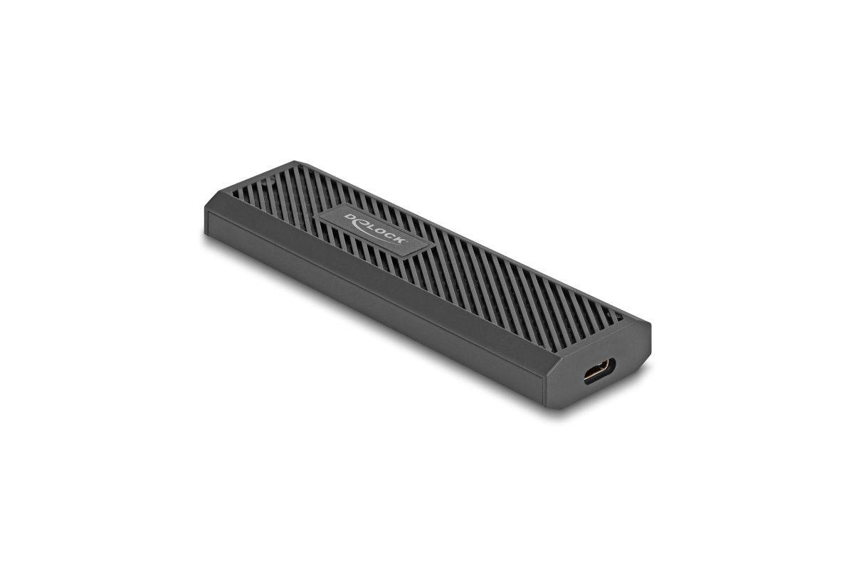 Delock External USB Type-C™ 20 Gbps Combo Enclosure for M.2 NVMe PCIe or SATA SSD - tool free-0