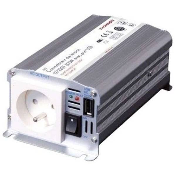 Spanningsomvormer - THOMSON - 12/220 V - 600 W - Met USB-aansluiting