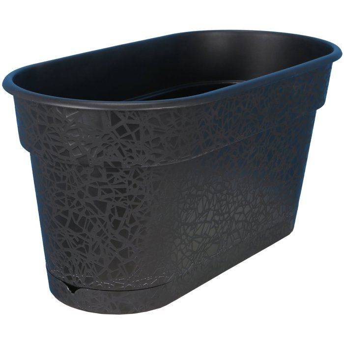 RIVIERA Terea Plantenbak - 60 cm - Zwart-0