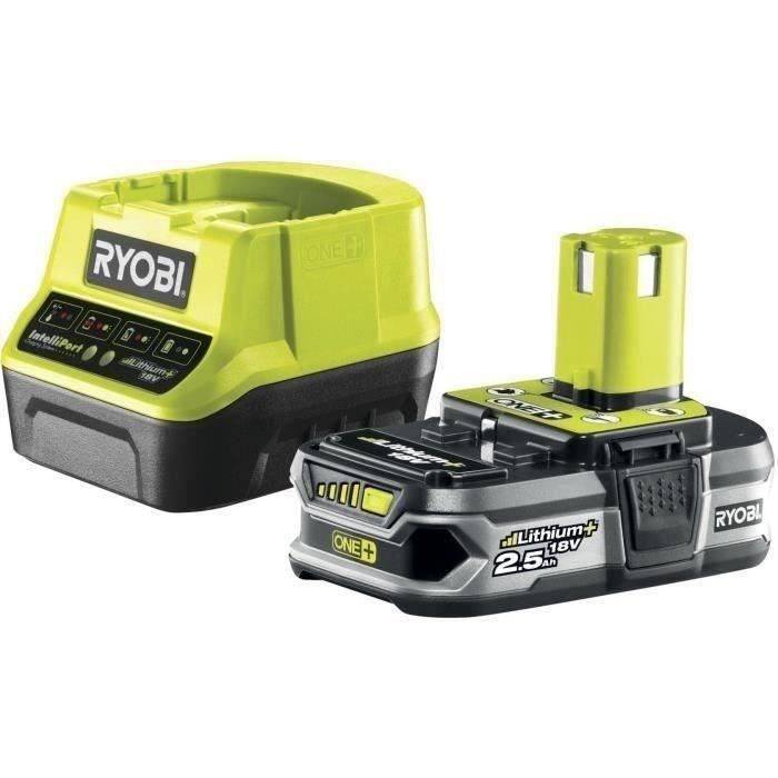 RYOBI 18V ONE+ Compacte Kettingzaag - 20 cm Gidsbalk - 4,6 m/s - Zijspanner + 2,5 Ah Accu en 1,5 A Oplader - RY18CS20A-1-4