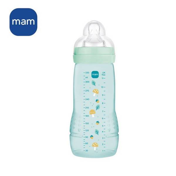 MAM BABY Fles - Easy Active - 330 ml - X-Flow Speen - 6+ maanden - Ice