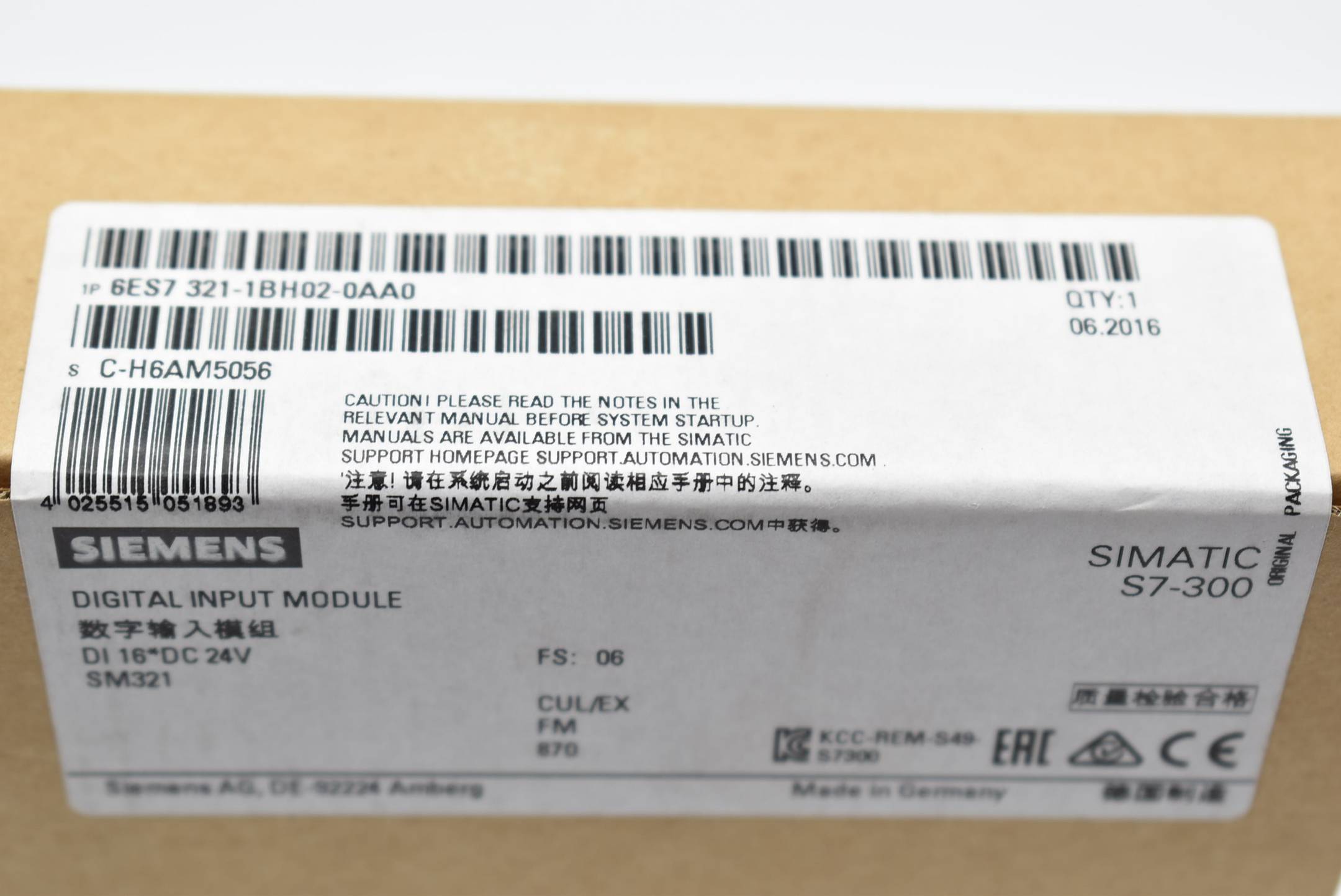 Siemens SIMATIC SM321, 16DE, DC24V-2