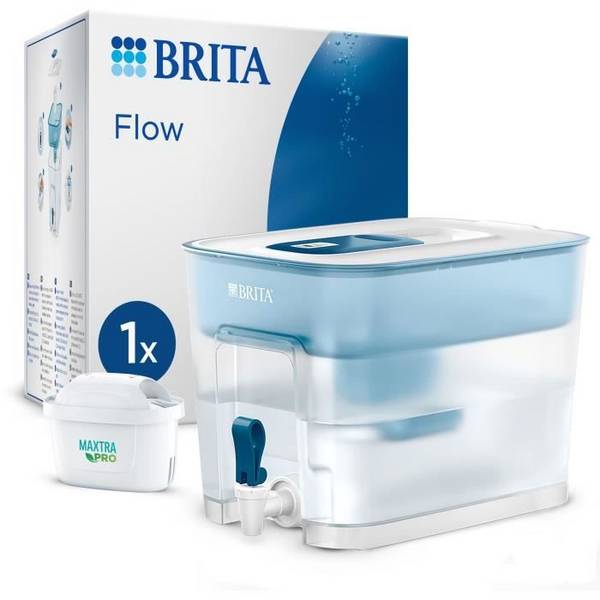 BRITA Waterdispenser - Flow - 8,2 L Capaciteit - 1 Maxtra Pro Cartridge Inbegrepen All-In-1