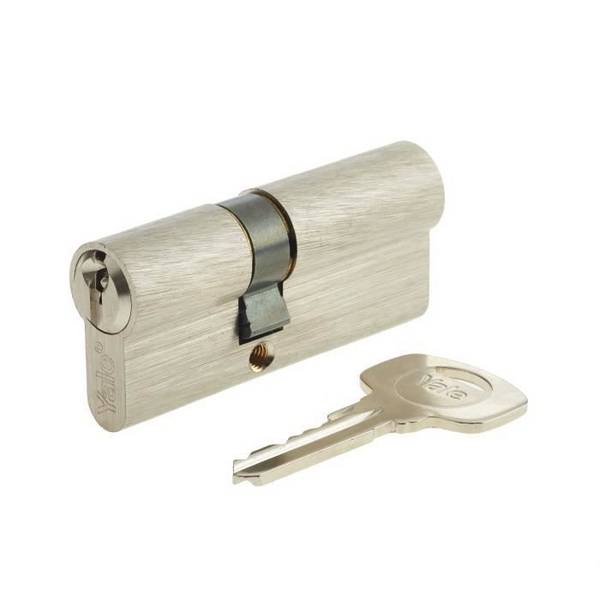 YALE Cilinder 500+ Serie 30x40 mm Vernikkeld - 5 Pinnen - 3 Sleutels