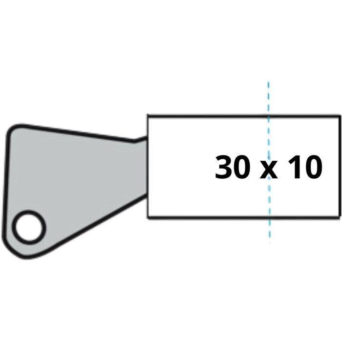 YALE Halve Cilinderslot - YC1000+ - 30x10 mm - 6 Pinnen - Vernikkeld-1
