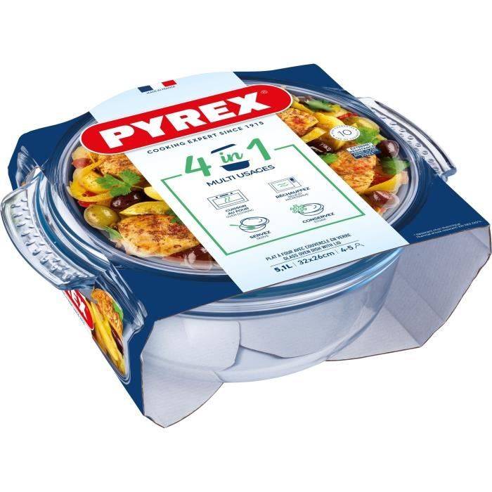 PYREX Casserole - Borosilicaatglas - Rond - 5,1 Liter - 31,5 cm-0