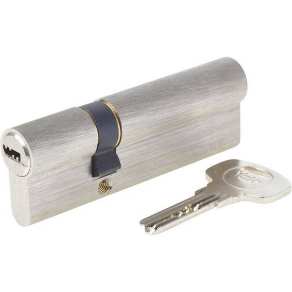 YALE Cilinder 1000+ Serie 30x60 mm Vernikkeld - 6 Pinnen - Ontkoppelbaar