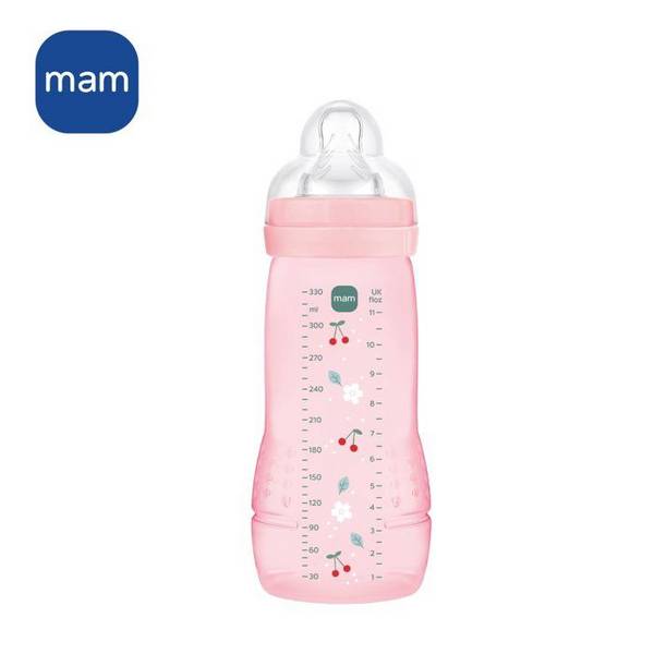 MAM BABY Fles - Easy Active - 330 ml - X Flow Speen - 6+ maanden - Berry