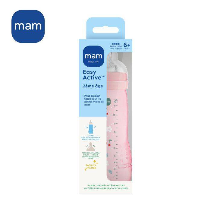 MAM BABY Fles - Easy Active - 330 ml - X Flow Speen - 6+ maanden - Berry-3