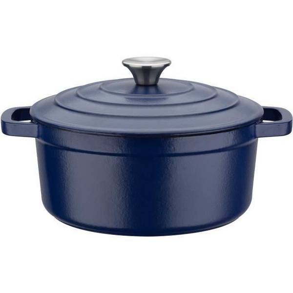 GSW Gietijzeren Stoofpan - 24 cm - Rond - Inductie Geschikt - BLUE MAGIC