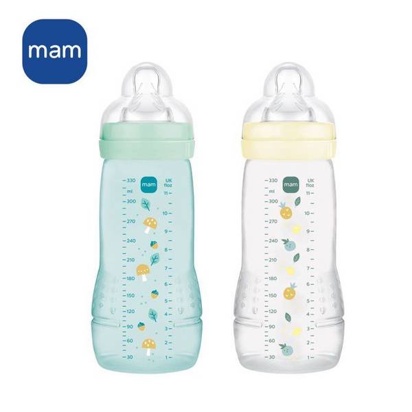 MAM Easy Active Flessenset 2e Fase – Ice + Pearl – voor Actieve Baby's vanaf 6 maanden