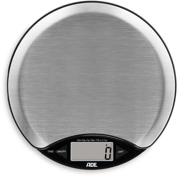 ADE Digitale Keukenweegschaal - ANJA - ABS Kunststof - 17 x 17 x 2,2 cm - Inclusief 1 CR 2032 Batterij-0