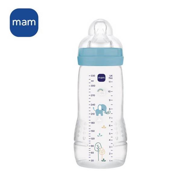 MAM BABY Fles - Easy Active - 330 ml - X-Flow Speen - 6+ maanden - Ocean