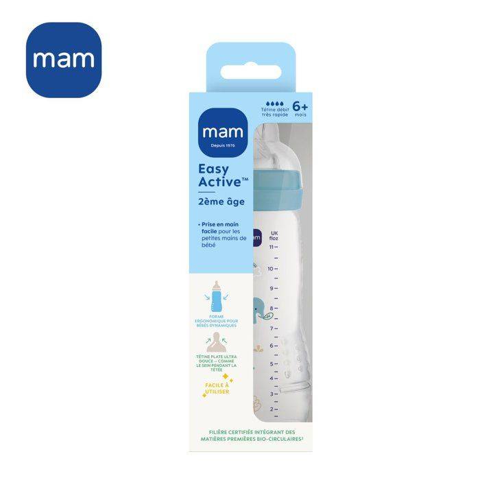 MAM BABY Fles - Easy Active - 330 ml - X-Flow Speen - 6+ maanden - Ocean-3