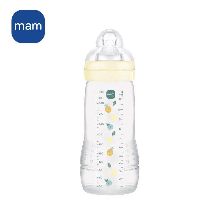 MAM BABY Fles - Easy Active - 330 ml - X Flow Speen - 6+ maanden - Pearl-0