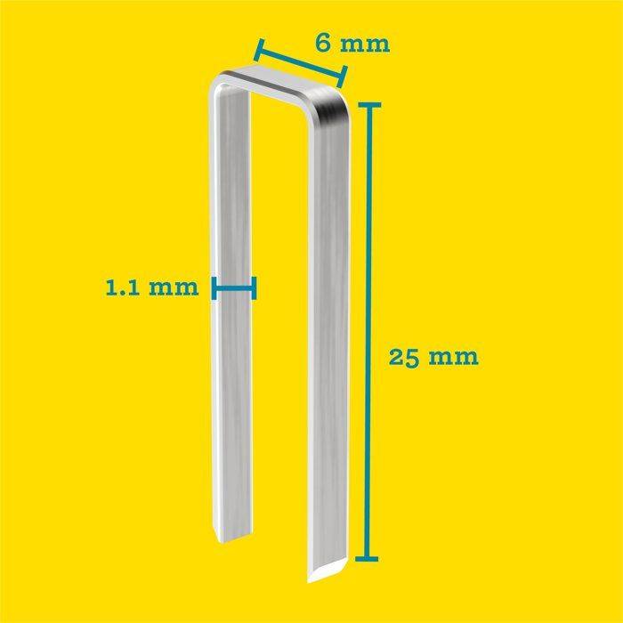 RAPID Smalle Nieten Nr. 606,25 mm, Doos van 3600-2