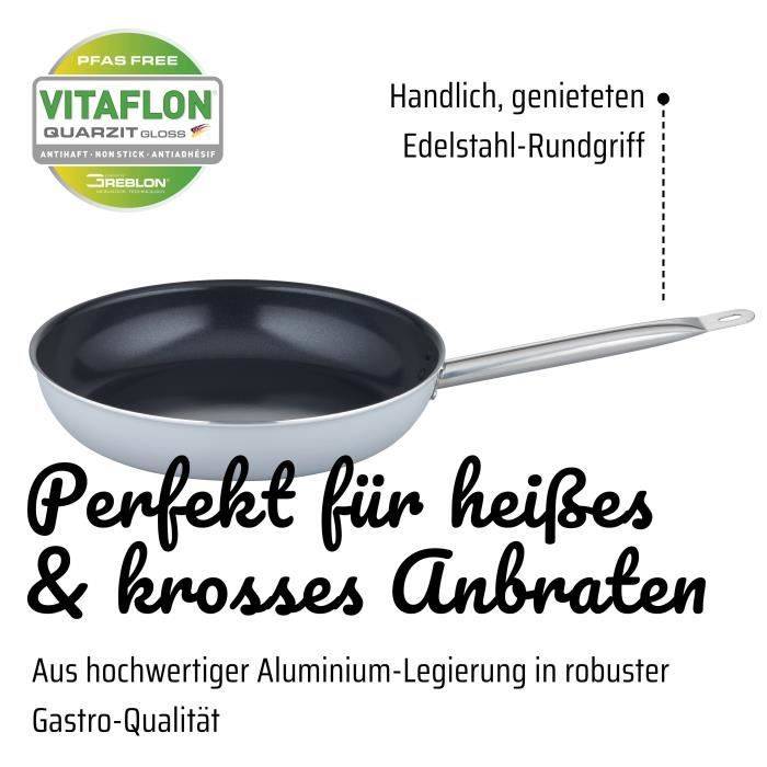 GSW PRO BASIC Koekenpan - 28 cm - Inductie Geschikt - Dikke Gesmeed Aluminium - Gourmet Kwaliteit-1