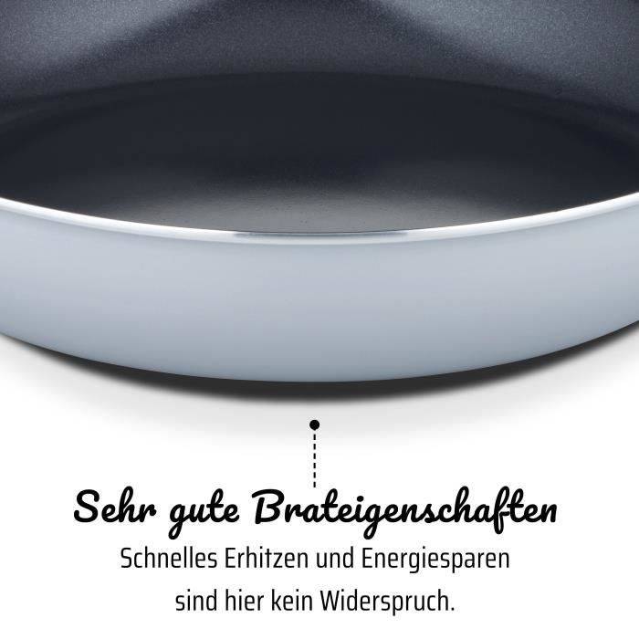 GSW PRO BASIC Koekenpan - 28 cm - Inductie Geschikt - Dikke Gesmeed Aluminium - Gourmet Kwaliteit-3