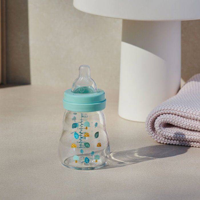 MAM Glazen Fles - 170 ml - Blauw - Maat 1 Speen-4