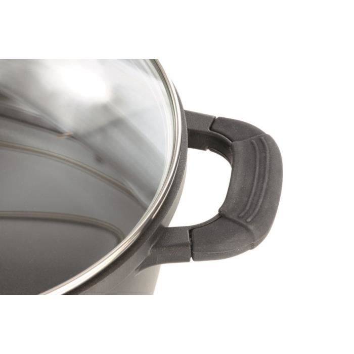 GSW Gietaluminium Stoofpan - 28 cm - Inductie Geschikt - Zwart-2