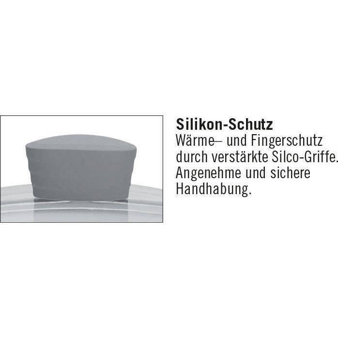 GSW BOLERO Gietaluminium Kookpan 28 cm - Inductie - Grijs/Wit-2