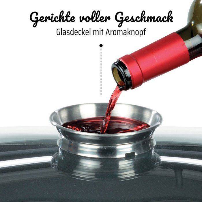 GSW Gourmet Graniet Casserole - 6 L - Inductie Compatibel-1