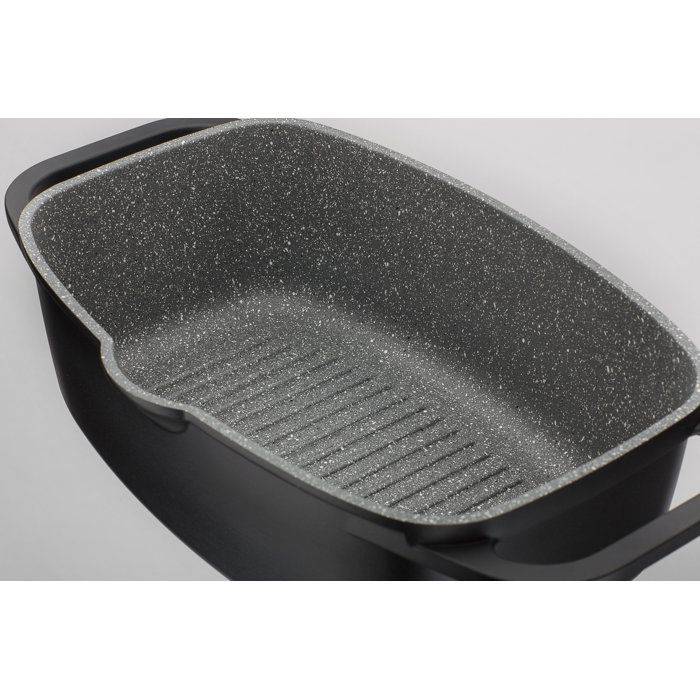 GSW Gourmet Graniet Casserole - 6 L - Inductie Compatibel-2