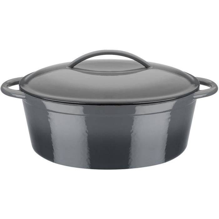 GSW Cocotte - Massief Gietijzer - 33 x 25 cm - Inductie - GREY SHADOW-0