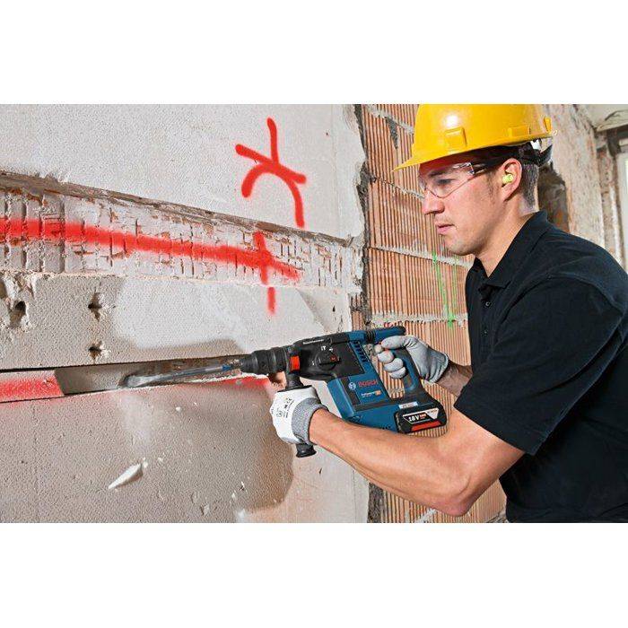 BOSCH Combo Kit - GSR 18V-65 + GBH 18V-26 + GWS 18V-11 - 5,0Ah + 5,5Ah Accu + Oplader 12V/18V-2